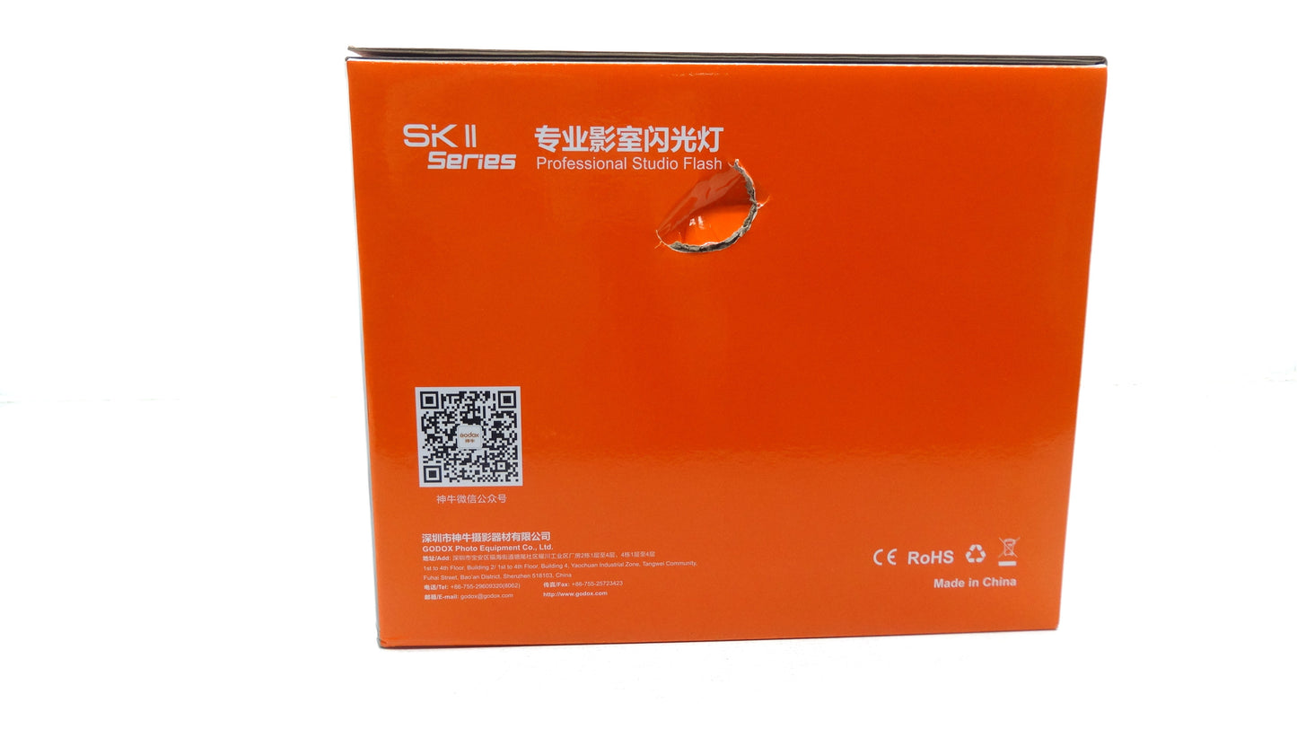 【アウトレット品】Godox SK400II スタジオストロボ フラッシュ 4Gワイヤレス Xシステム GN65 5600±200K 150W 400Ws リフレクター付き