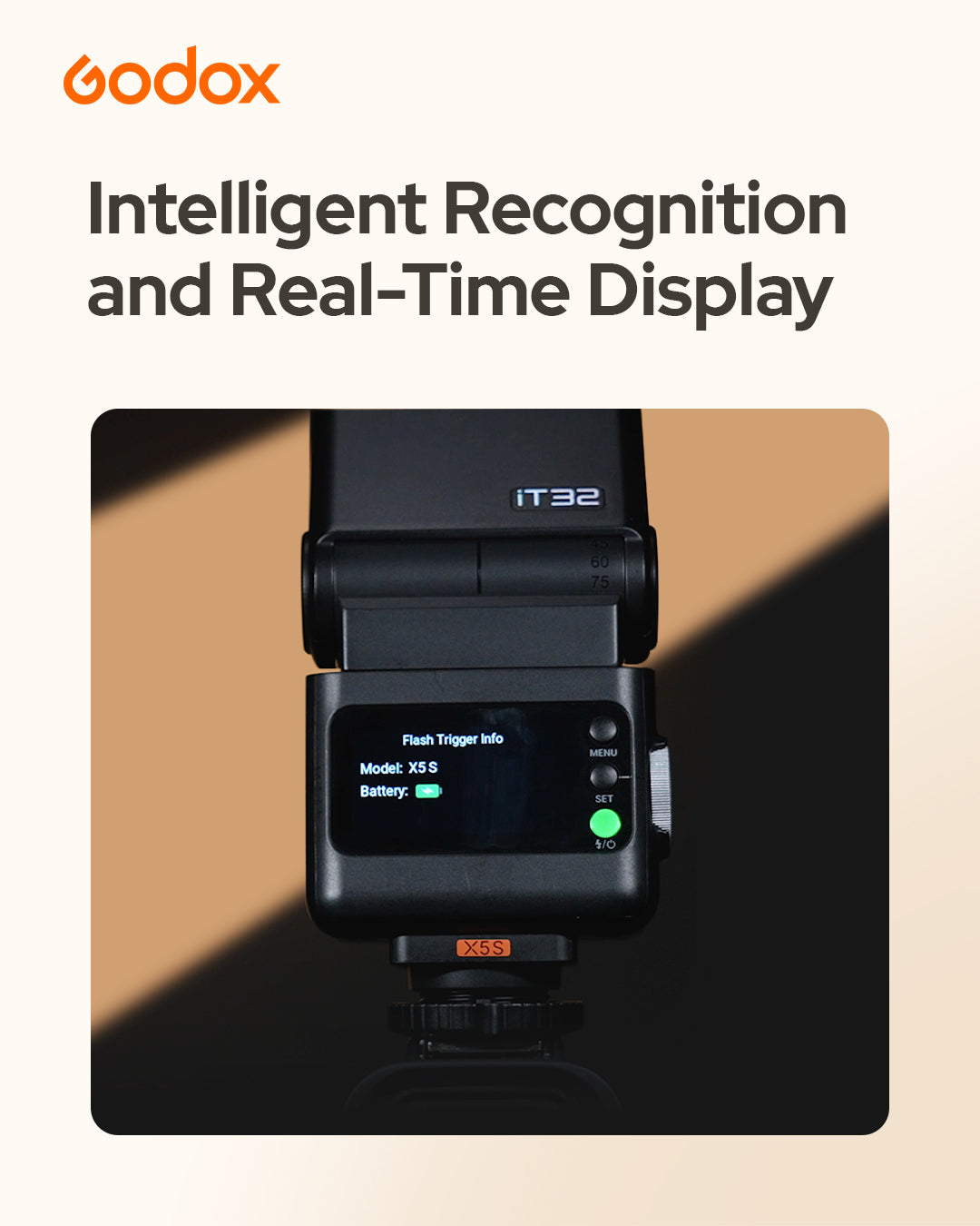 Godox iT32 Kit  iFlash カメラフラッシュ TTL HSS対応 2.4G【X5トリガー付】