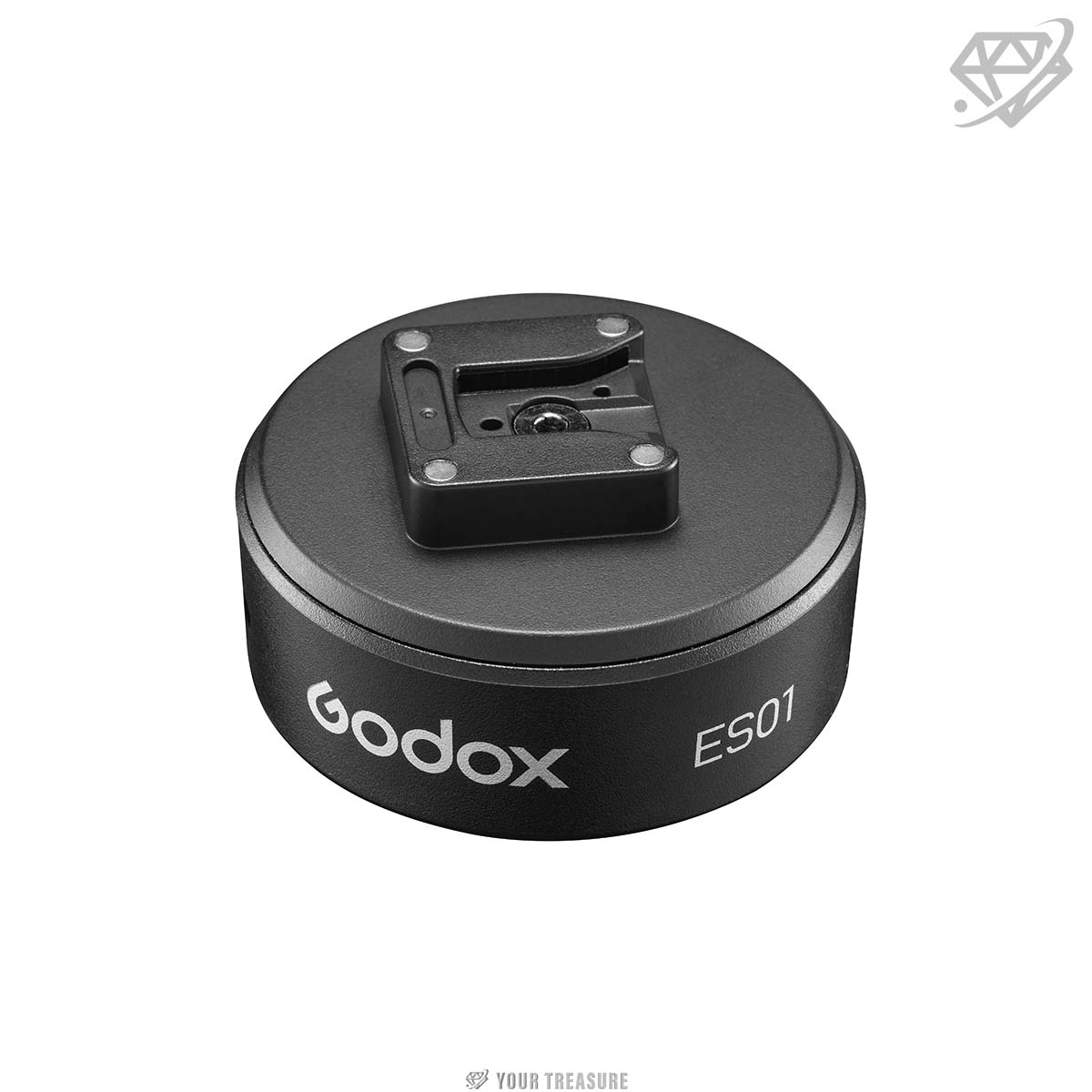 Godox ES01 電動吸盤マウント 真空吸着式 ストロボ・LEDライト対応 1/4インチネジ対応 ガラス・金属面固定 撮影アクセサリー【iT32 V480 AD300ProII対応】