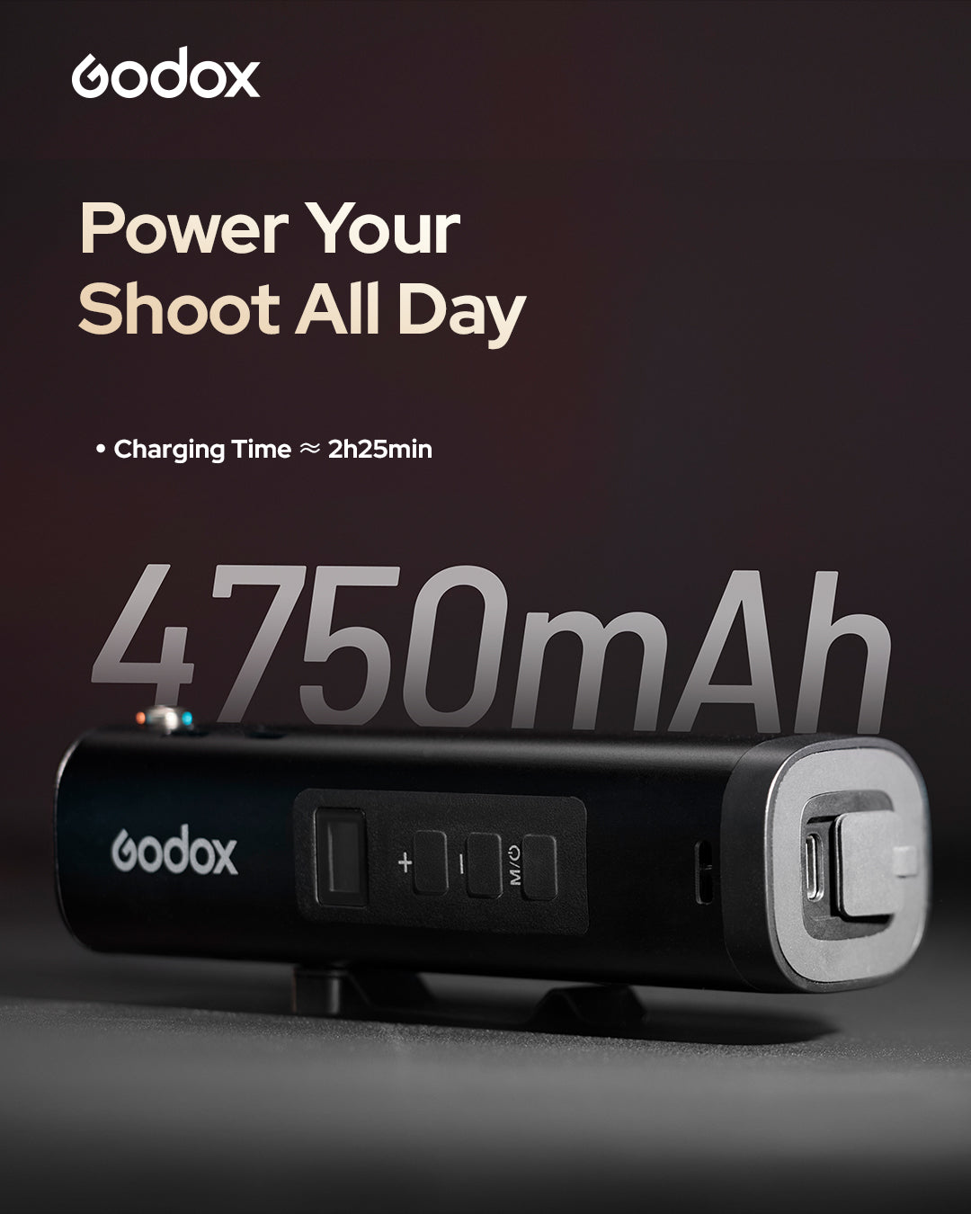 Godox FL15Bi Biカラー LED 小型ビデオフラッシュライト IP54防滴 USB-C充電