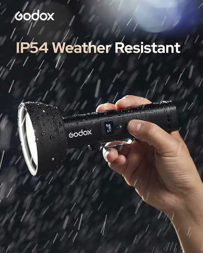 Godox FL15Bi Biカラー LED 小型ビデオフラッシュライト IP54防滴 USB-C充電