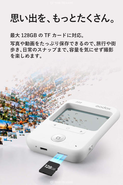 Godox C100 透明ビューファインダーカメラ 透明ディスプレイ ライトメーター（露出計）搭載 USB Type-C充電 TFカード対応