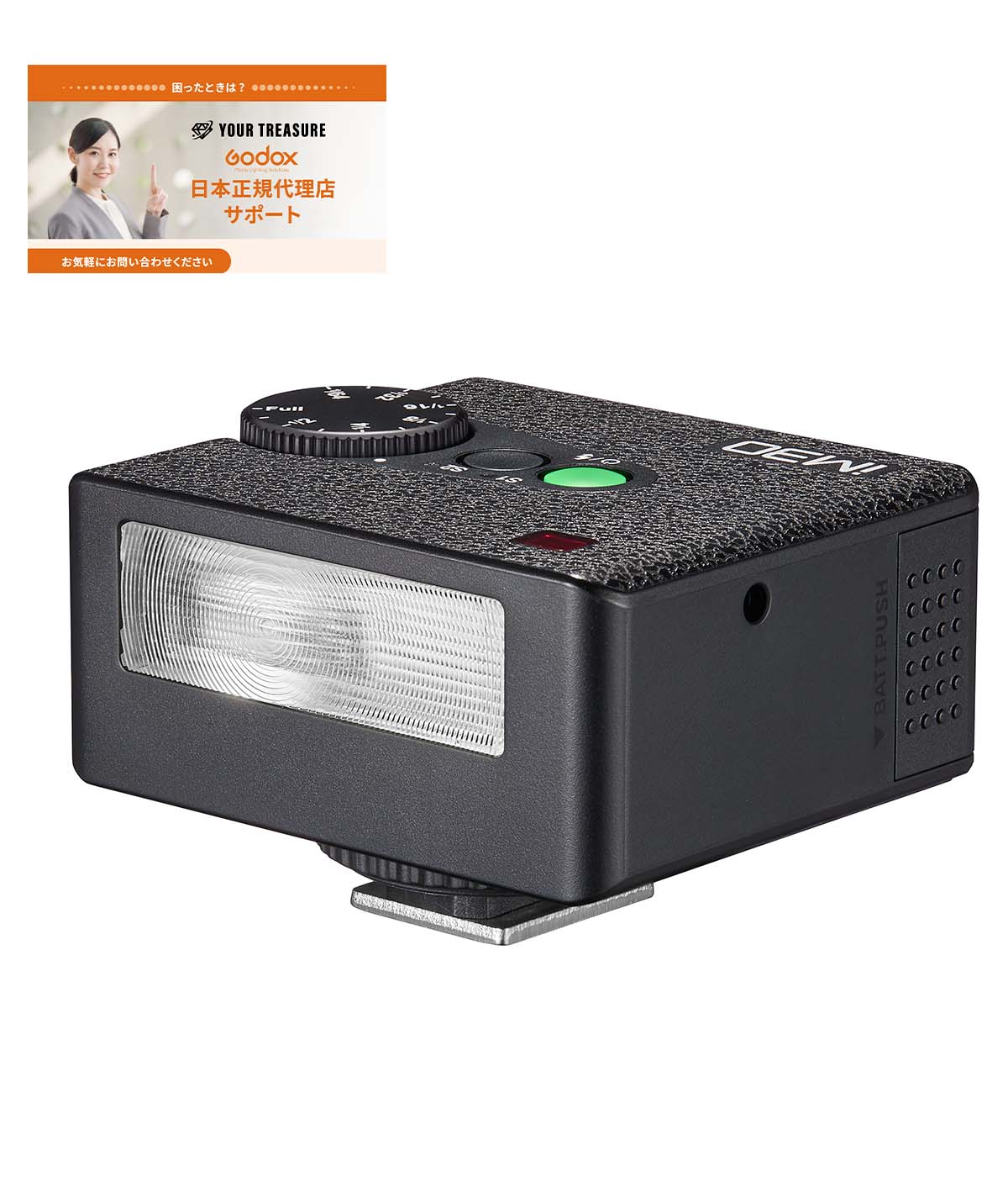 Godox iM30 ミニフラッシュ GN15 フルパワー230回 6500K±200K オンカメラ コンパクトフラッシュ 単四電池