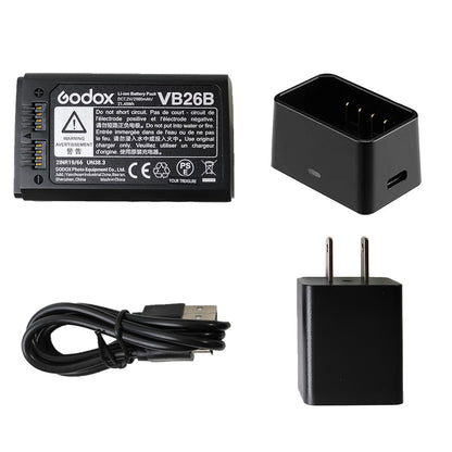 Godox VB26B リチウムバッテリー VC26 充電器 ユア・トレジャーセット [V100, V1, V1Pro 対応]