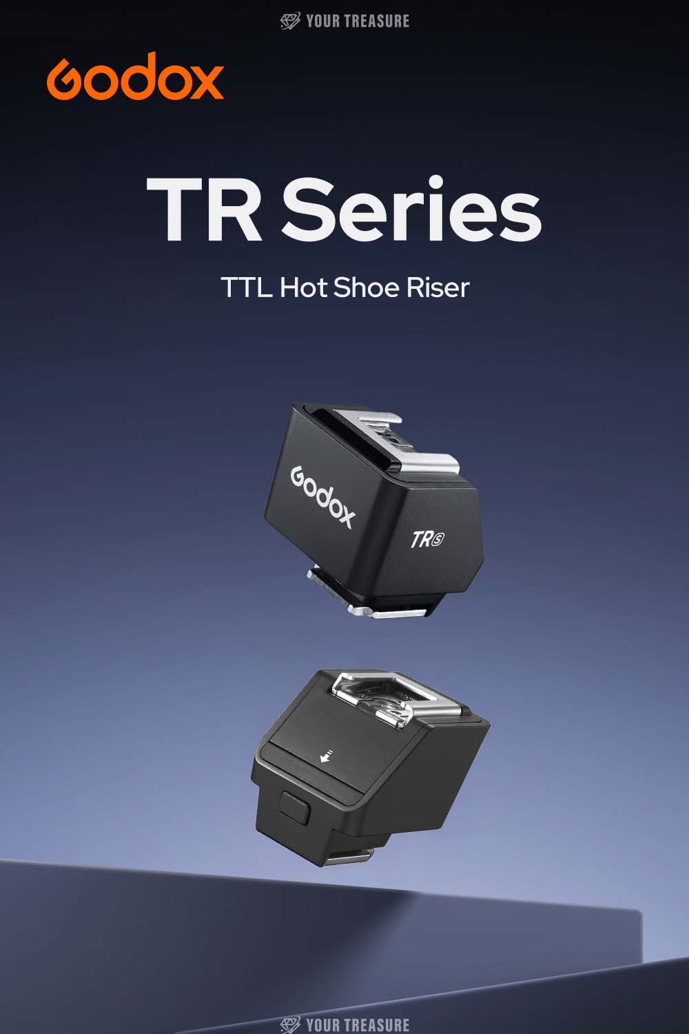 Godox TR ホットシューライザー TR アダプター TTL HSS 対応 0~90度