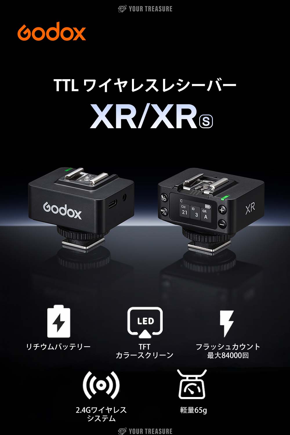 Godox XR Canon キャノン Nikon ニコン対応 ワイヤレス 受信機