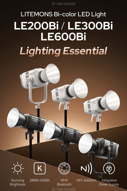 Godox LE300Bi 320W LITEMONS Bi-color LEDライト Bowensマウント 2800K~6500K