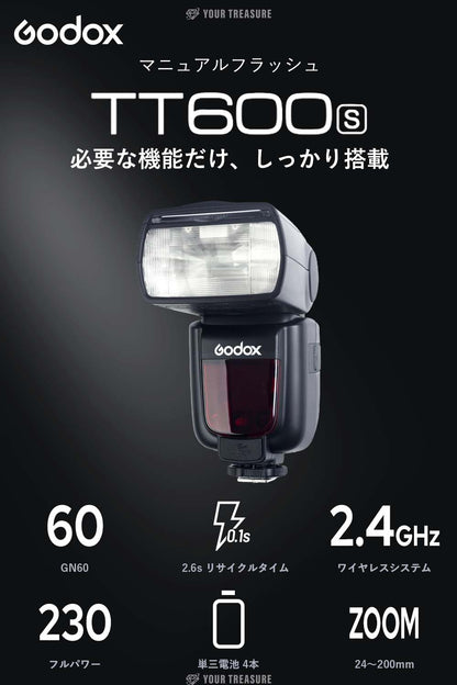 Godox Thinklite TT600S フラッシュ スピードライト マスタースレーブ GN60 2.4Gワイヤレス Xシステム ソニー MIシュー DSLR対応