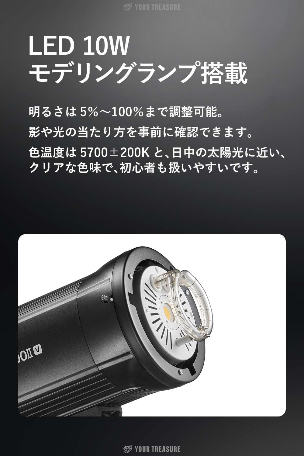 Godox SK400II-V SK400IIV スタジオフラッシュ 400Ws GN65 10W