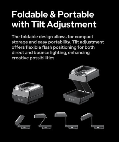 Godox FS-R シングルコンタクト 折りたたみ式 ホットシューライザー アダプター