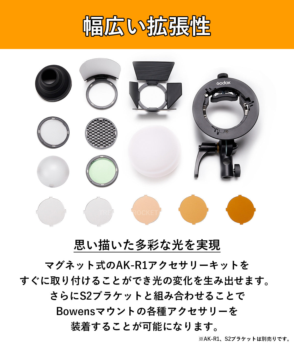 Godox AD100Pro 100Ws 5800±200K ラウンドヘッドモノライト TTL 1/8000 HSS 2.4G フラッシュ ストロボ ライト