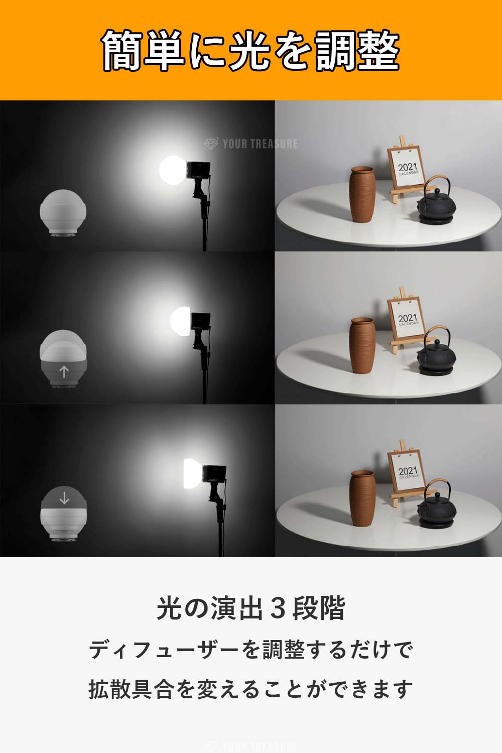 Godox ML-CD15 ソフトボックス ドーム型ディフューザー アダプター3個付き [AD300Pro, V1Pro, ML60II Bi, TT685II等対応]