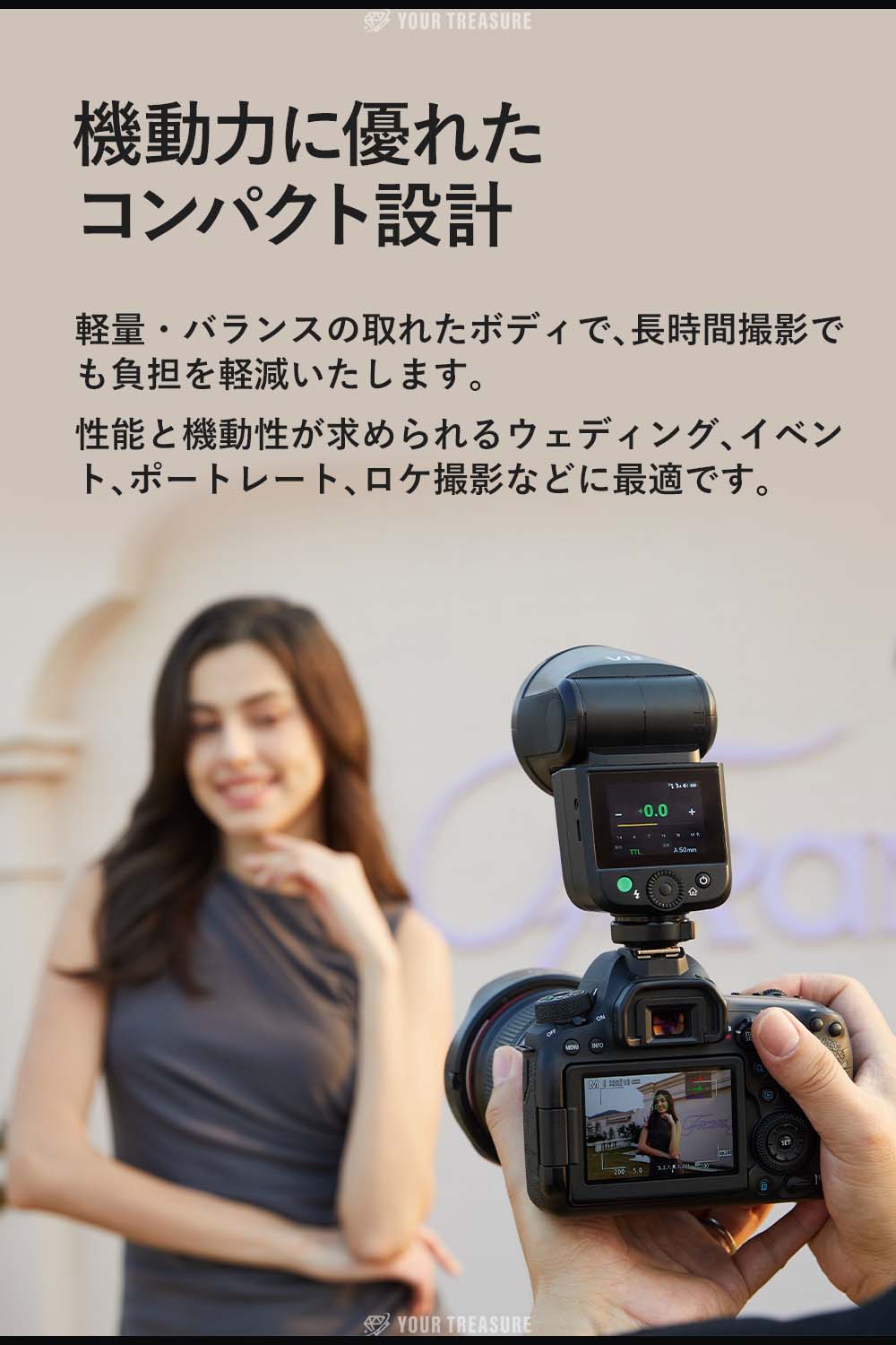 Godox V1mid-F V1 mid for Fujifilm フジフィルム対応 ラウンドヘッド