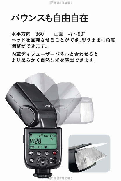 Godox Thinklite TT600S フラッシュ スピードライト マスタースレーブ GN60 2.4Gワイヤレス Xシステム ソニー MIシュー DSLR対応