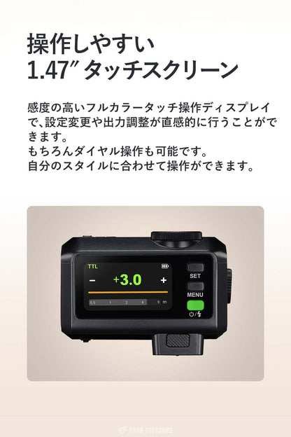 Godox iT30Pro iT30Pro-F Fujifilm対応 カメラフラッシュ GN15 TTL HSS 2.4Gワイヤレス・システム内蔵 フルカラータッチスクリーン バッテリー内蔵