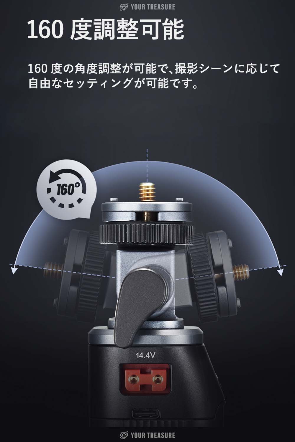 Godox BG02 バッテリーグリップ 14.4V 6600mAh 95.04Wh 1/4インターフェース 160度 DT-WB29セット