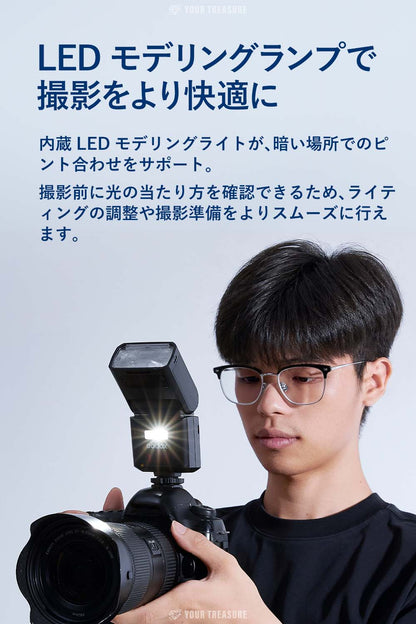 Godox TT350IIS TT350II-S ソニー用 TTL クリップオンストロボ GN36 HSS対応 カラーディスプレイ LEDモデリングライト 2.4GHzワイヤレス 小型 軽量
