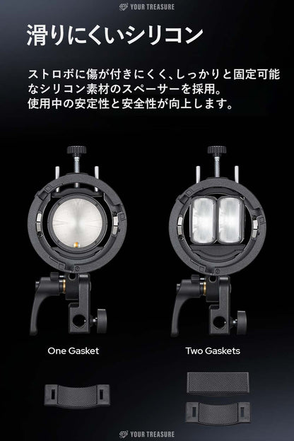 Godox S3ブラケット Bowens ボーエンズマウント 軽量 折り畳み 角度調整可能 AD100Pro AD300Pro V100 V860III対応