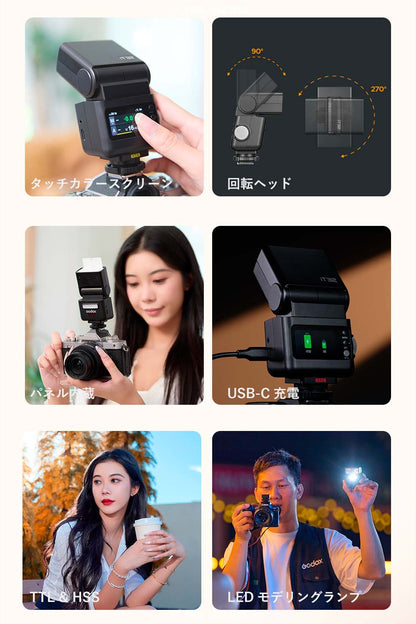 Godox iT32 iFlash カメラフラッシュ TTL HSS対応 2.4G フル発光510回