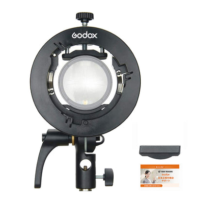 Godox S2ブラケット Bowens ボーエンズマウント 折り畳み 角度調整可能 AD100Pro AD300Pro V1 V860III対応