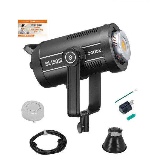 Godox SL150III 160W 73600lux 定常光LEDライト ビデオライト Bowensマウント サイレントモード 5600±200K