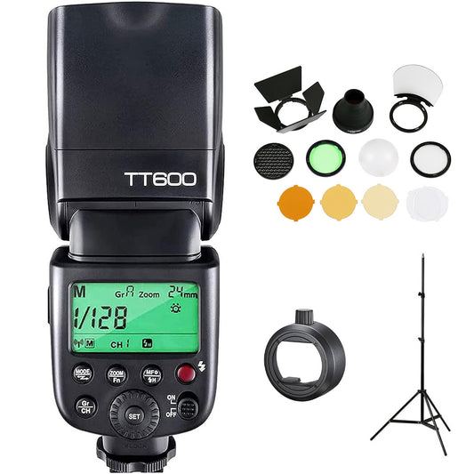 【スターターキットB】Godox Thinklite TT600 フラッシュ スピードライト マスタースレーブ GN60 2.4Gワイヤレス Xシステム キャノン ニコン DSLR対応【S-R2, AK-R1, 302スタンド 付】