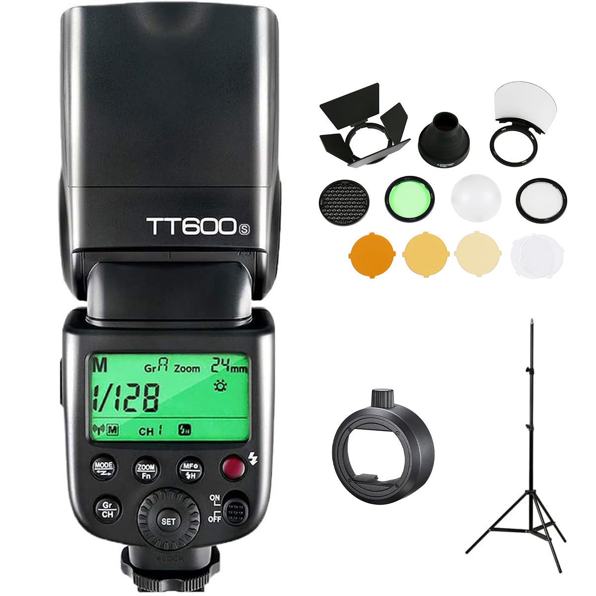 【スターターキットB】Godox Thinklite TT600S フラッシュ スピードライト マスタースレーブ GN60 2.4Gワイヤレス Xシステム ソニー MIシュー DSLR対応【S-R2, AK-R1, 302スタンド 付】