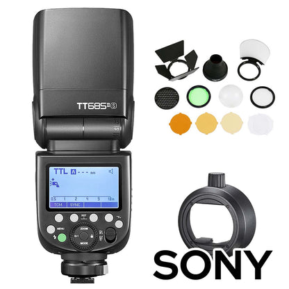 【スターターキットA】Godox TT685IIS TT685II-S SONY ソニー対応 GN60 TTL HSS 1/8000s TCM ストロボ スピードライト【S-R2, AK-R1 付】