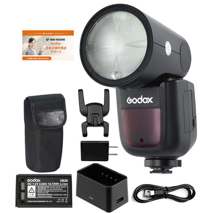 Godox V1-S V1 Sony V1S ソニー対応 フラッシュ ストロボ 76WS 2.4G TTL ラウンドヘッド 1/8000 HSS