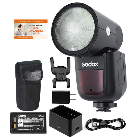 Godox V1-S V1 Sony V1S ソニー対応 フラッシュ ストロボ 76WS 2.4G TTL ラウンドヘッド 1/8000 HSS
