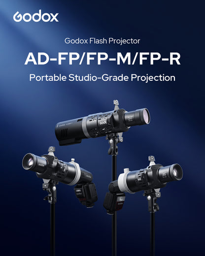 Godox FP-M フラッシュプロジェクター コニカルスヌート｜角型 スクエアヘッド対応｜19° / 36° / 50°【TT685II / V860III / AD200ProII】