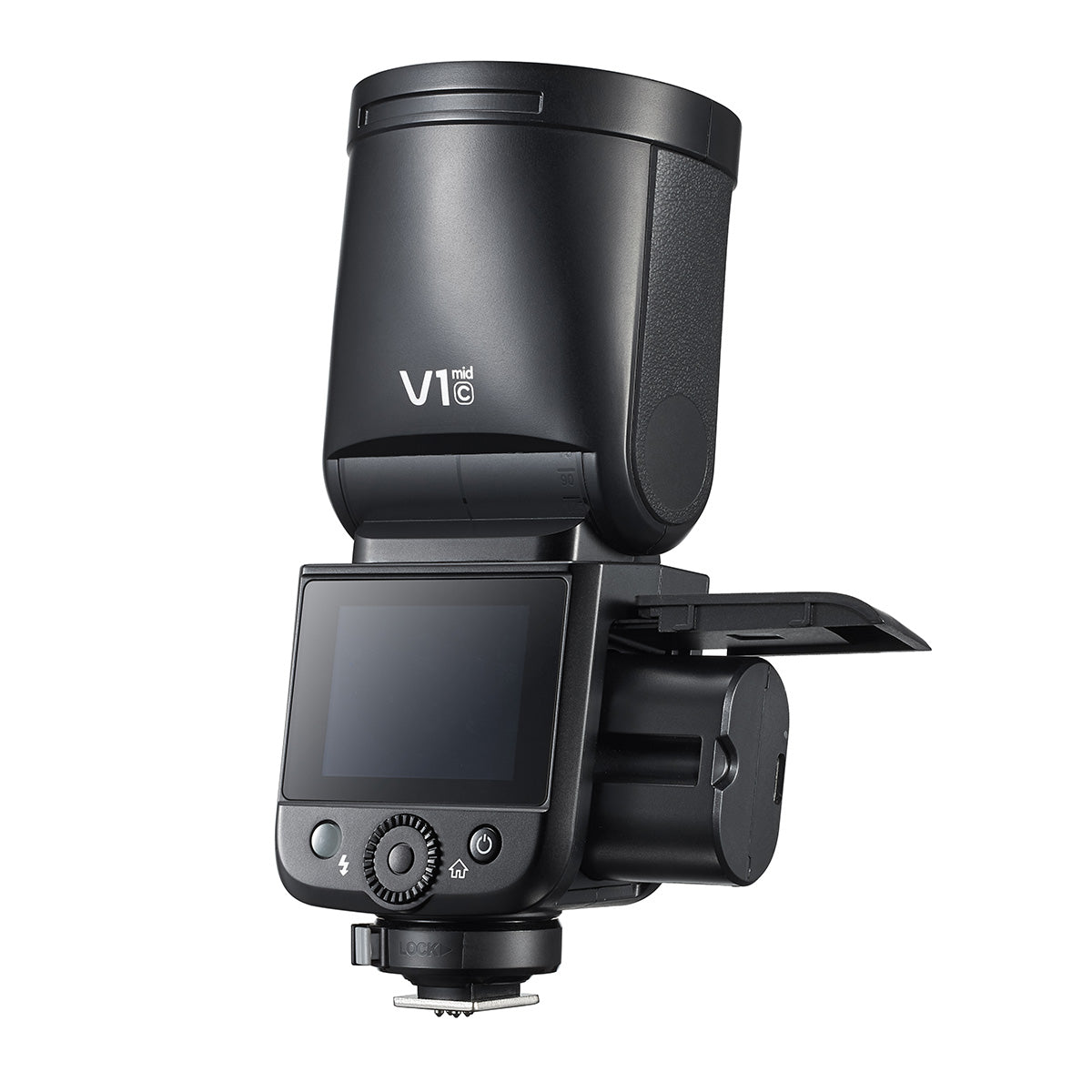 Godox V1mid-F V1 mid for Fujifilm 富士フィルム対応 ラウンドヘッド ストロボ フラッシュ 55Ws TTL HSS USB-C対応リチウムバッテリー タッチスクリーン 2Wモデリングランプ Godox Optical System