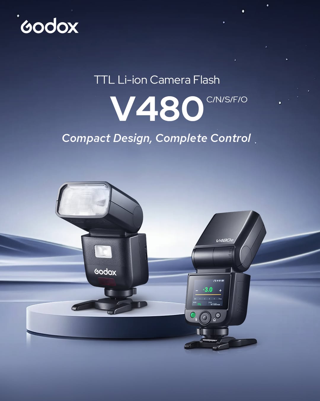 Godox V480S V480 for SONY ソニー対応 ストロボ フラッシュ GN50 TTL HSS リチウムバッテリー タッチスクリーン