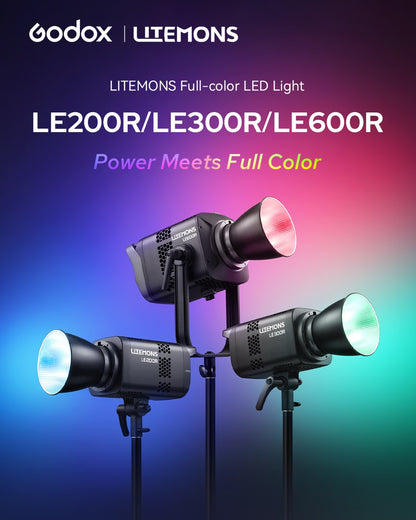 Godox LE200R 200Wクラス LITEMONS RGB LEDライト Bowensマウント NFC対応 DMX対応 アプリ操作 CRI96 TLCI95