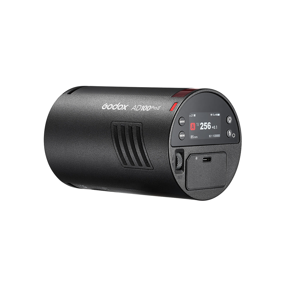 Godox AD100ProII 100Ws ラウンドヘッドモノライト フル発光490回 16カラーGR表示 5WLEDモデリングランプ TTL 1/8000s HSS 2.4G フラッシュ ストロボ ライト カラースクリーン