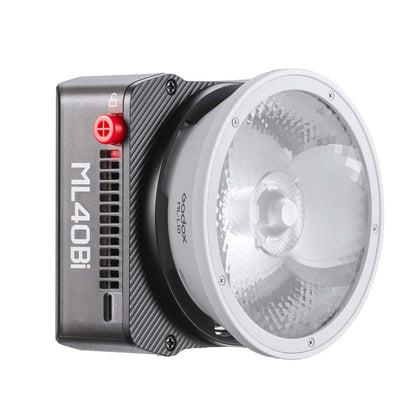 Godox ML40Bi LEDビデオライト Biカラー 2800K-6500K バッテリー内蔵 USB-C充電