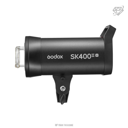 Godox SK400III-V SK400IIV スタジオフラッシュ 400Ws GN65 10Wモデリングランプ 2.4Gワイヤレス Xシステム 5700±200K 日本語説明書付