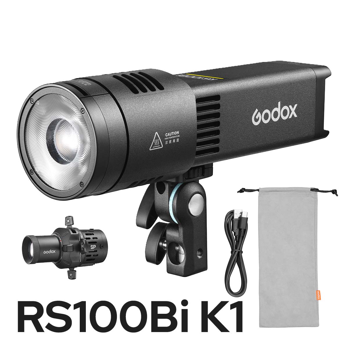 Godox RS100Bi LEDビデオライト Biカラー 2800K-6500K バッテリー内蔵