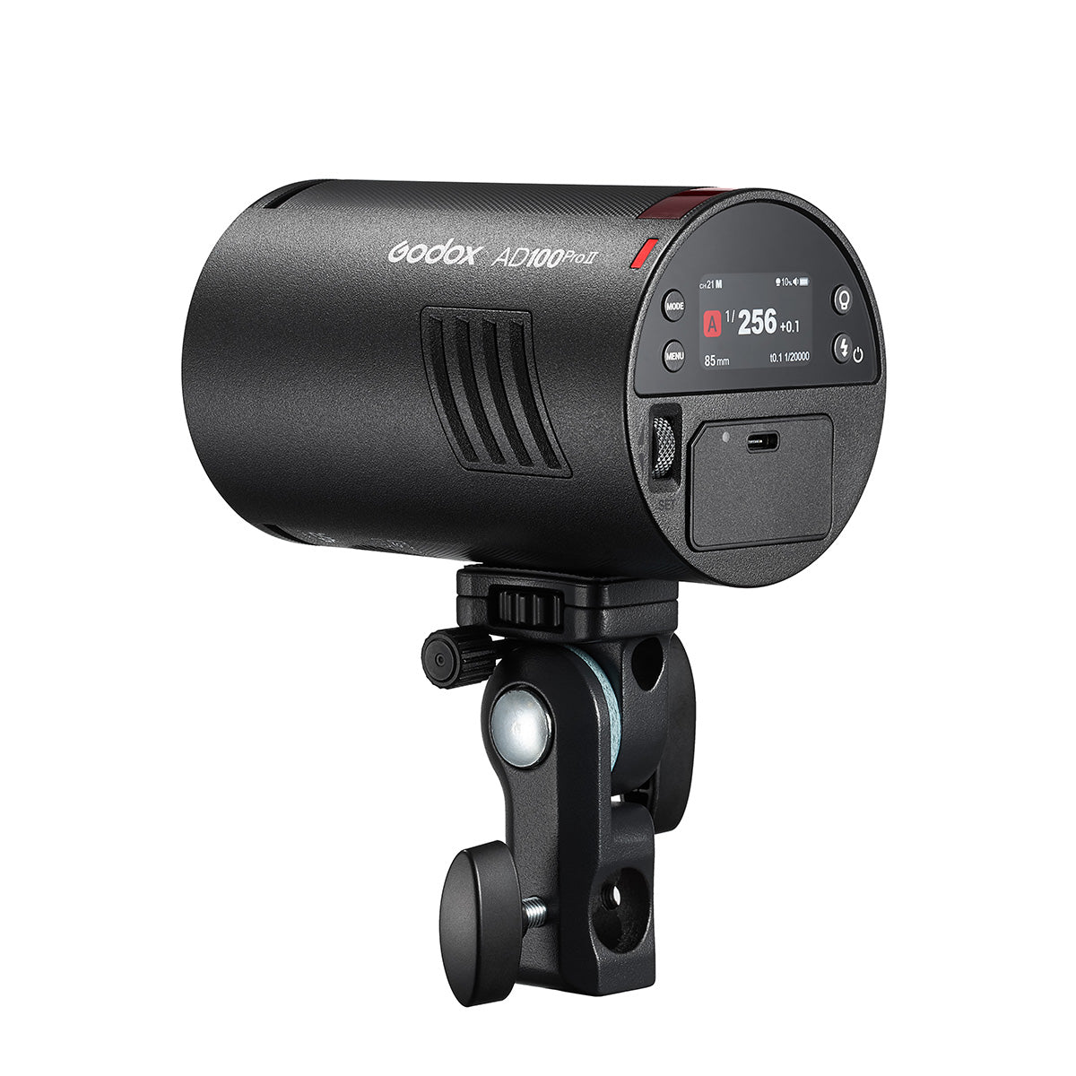 Godox AD100ProII 100Ws ラウンドヘッドモノライト フル発光490回 16カラーGR表示 5WLEDモデリングランプ TTL 1/8000s HSS 2.4G フラッシュ ストロボ ライト カラースクリーン