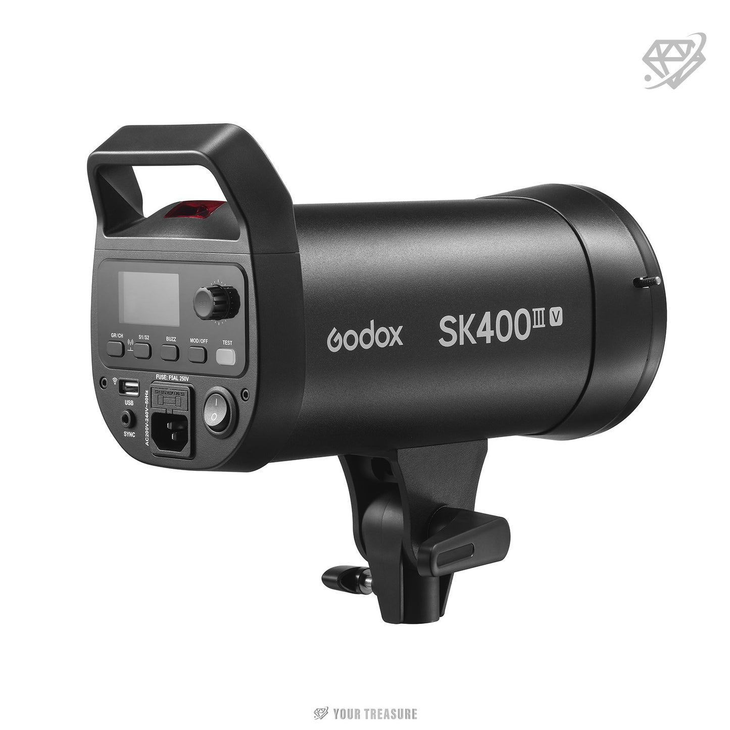 Godox SK400III-V SK400IIV スタジオフラッシュ 400Ws GN65 10Wモデリングランプ 2.4Gワイヤレス Xシステム 5700±200K 日本語説明書付