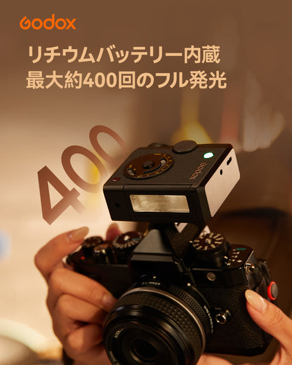 Godox Lux Junior II レトロカメラフラッシュ TTL HSS 2.4GHzワイヤレス GN18 バウンス対応