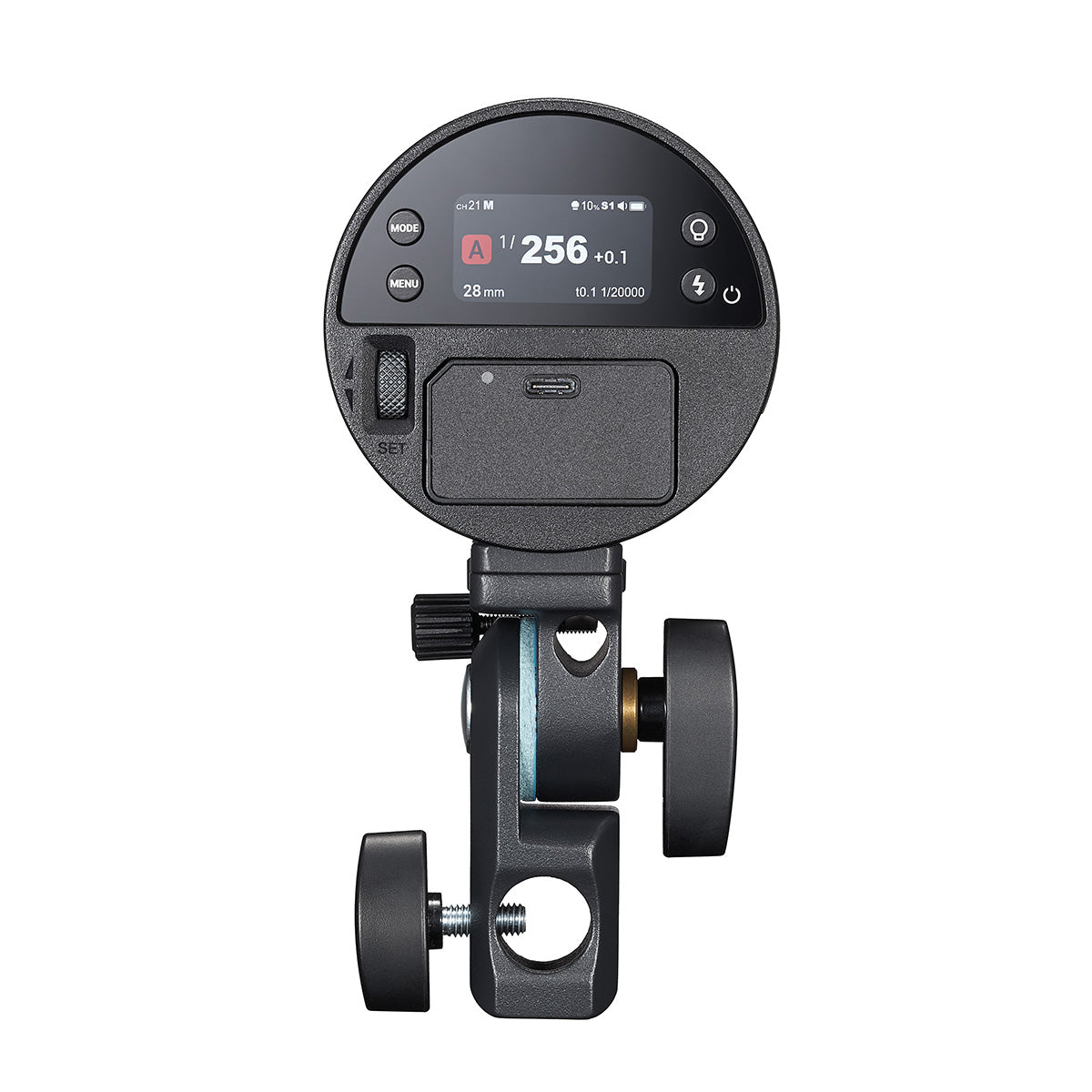 Godox AD100ProII 100Ws ラウンドヘッドモノライト フル発光490回 16カラーGR表示 5WLEDモデリングランプ TTL 1/8000s HSS 2.4G フラッシュ ストロボ ライト カラースクリーン