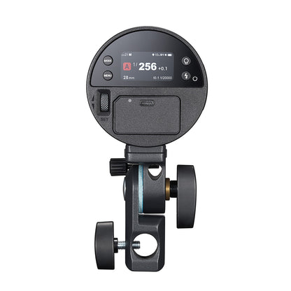 Godox AD100ProII 100Ws ラウンドヘッドモノライト フル発光490回 16カラーGR表示 5WLEDモデリングランプ TTL 1/8000s HSS 2.4G フラッシュ ストロボ ライト カラースクリーン