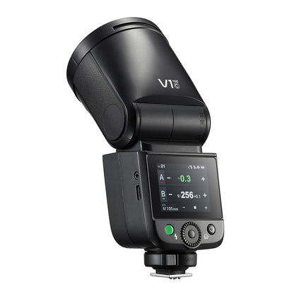 Godox V1mid-F V1 mid for Fujifilm 富士フィルム対応 ラウンドヘッド ストロボ フラッシュ 55Ws TTL HSS USB-C対応リチウムバッテリー タッチスクリーン 2Wモデリングランプ Godox Optical System