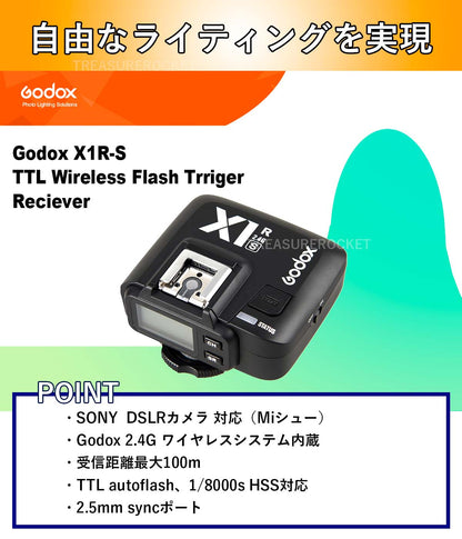 Godox X1R-S X1 ワイヤレス 受信機 レシーバー Sony ソニー対応
