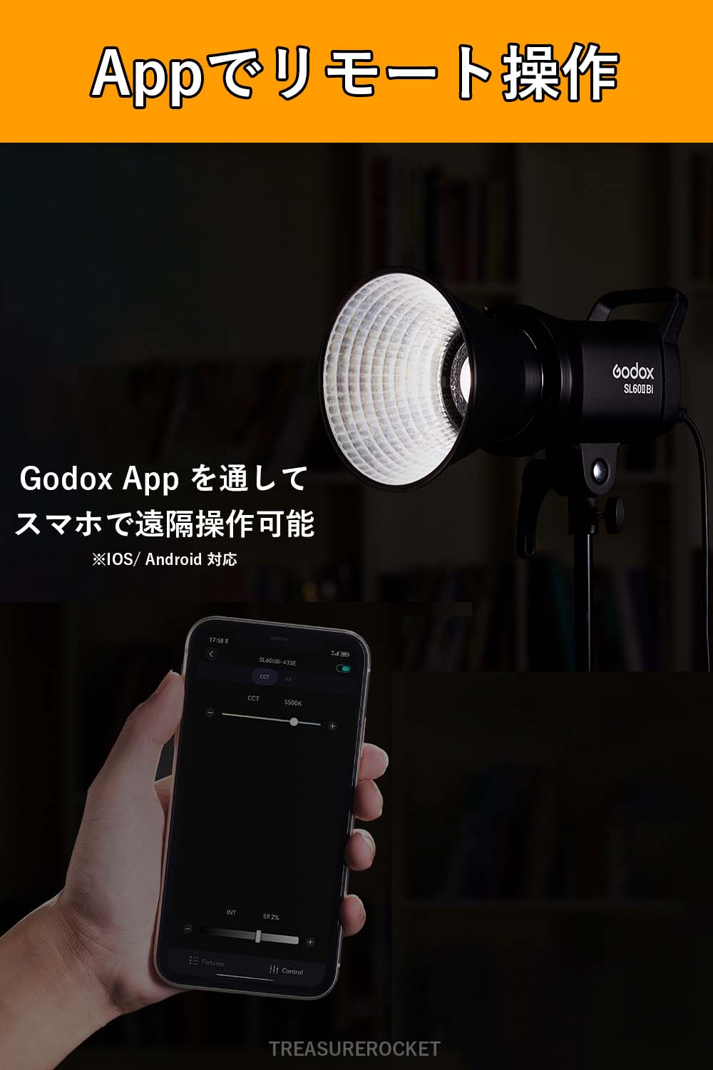 【アウトレット品】Godox SL-60iiD SL60iiD 70W 定常光LEDライト ビデオライト Bowensマウント 5600±200K